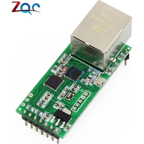 Serial to Ethernet Converter Module S2E Serial UART TTL to Ethernet TCPIP Module DHCP and DNS Web Config Tool for USR-TCP232-T2