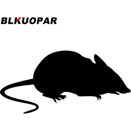 BLKUOPAR for Seated Domestic Mouse Car Stickers Anime Waterproof Decals Simple Skateboard Bicycle Decal Car Styling DIY