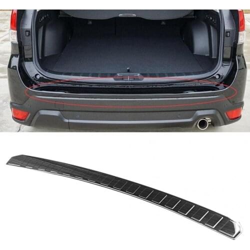 Car Rear Outer Bumper Trunk Guard Cover Fit for Subaru Forester SK 2019 Stainless Steel Rear Outer Trunk Cover