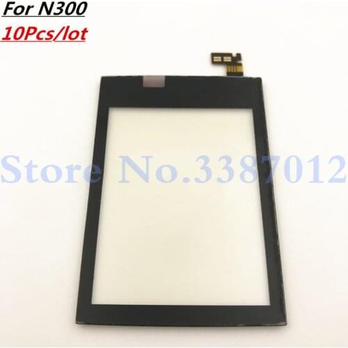 10Pcs/lot 3.0" High Quality For Nokia Asha 300 N300 Touch Screen Digitizer Sensor Outer Glass Lens Panel Black