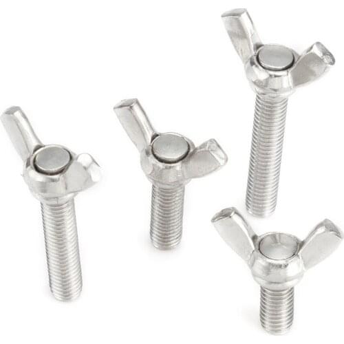 10pcs M6*12/16/20/25/30/40mm Gifts 304stainless steel Butterfly screw of expansion nail screw Machine screws