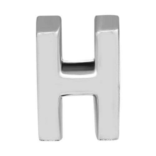 100% 925 Sterling Silver Alphabet H Letter Charms Fits Original Bracelet Beads for Women DIY Jewelry Making