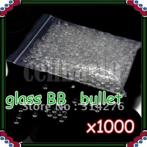 1000pcs x 6mm airsoft bb gun air Glass Marbles BB Bullets For BB Gun arma de chumbinho