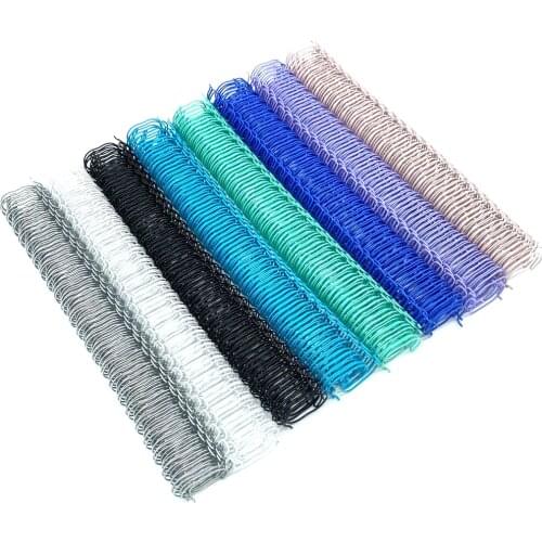 19.1mm 50pcs Metal YO Double Coil Calendar Binding Coil Notebook Spring Book Ring Wire O Binding A4 Binders Double Wire Binding