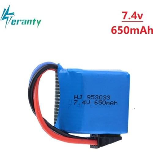 7.4v 650mAh 953033 Lipo battery for UDI001 high speed RC boat replace 2s 650MAH 7.4v Rechargeable Battery for RC Toys 1Pcs-10Pcs