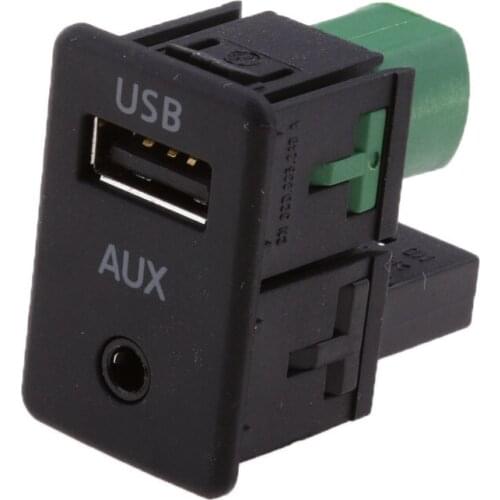 Audio Interface USB MP3 3.5mm Aux In Input Connector for VW Touran