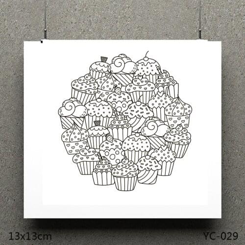 AZSG Ice cream Clear Stamps/Seals For DIY Scrapbooking/Card Making/Album Decorative Silicone Stamp Crafts