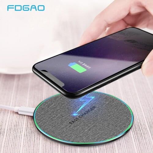 FDGAO QI Wireless Charger Type C 30W for IPhone 12 11 XS XR 8 Fast Charging For Samsung S21 S20 S10 Xiaomi Mi 11 Huawei Mate 40