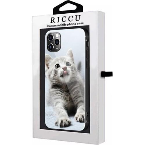 Cute Cat Animal Pattern Phone Cases Tempered Glass For iPhone 12 Pro Max Mini 11 Pro XR XS MAX 8 X 7 6S 6 Plus SE 2020 case