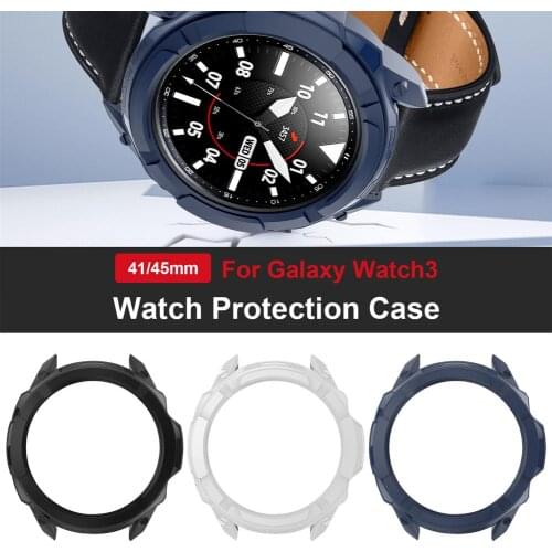 Watch Cover Case For Galaxy Watch3 41MM 45MM Smart Watch Protective Shell PC Case Protector Cover Frame Bumper Accessories