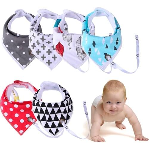 UK - Baby Bibs Baby triangle towel cotton double-layer saliva towel bib baby bib
