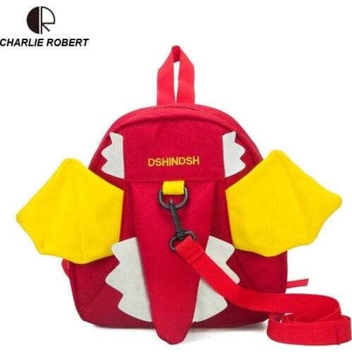 CR 2019 New Hot Fashion Childrens Kids Backpack Four Colors Oxford Appliques Prevent Loss Panelled Casual Boys & Girls Backpack