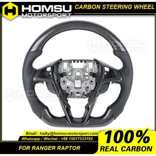 Private custom gloss carbon fiber steering wheel for ford ranger raptor /Available for all car models