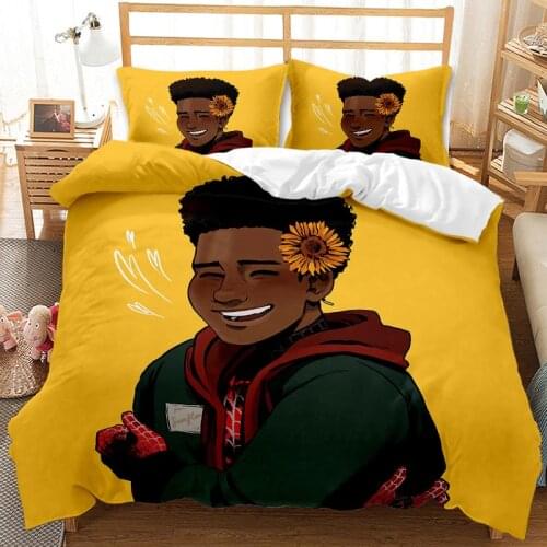 Fashion Hip-hop African Black Boy Duvet Cover Two/three-piece Bedding 3D Digital Printing Bedding Set Bed Set Queen Size Bedroom