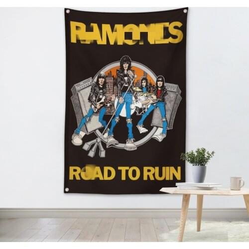Metal Music Hip Hop Reggae graffiti culture Shabby chic Rock poster flag banner tapestry cloth Art Bar Cafe Bedroom Home Decor 2