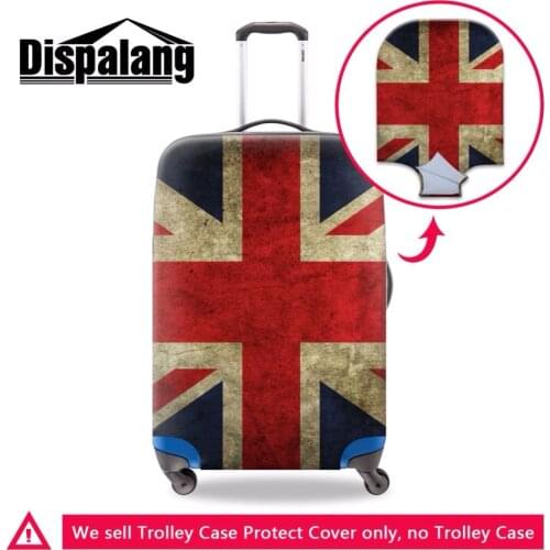 Dispalang fashion Union Jack UK US Flag suitcase trolley case protective cover elastic luggage protectors luggage accessories