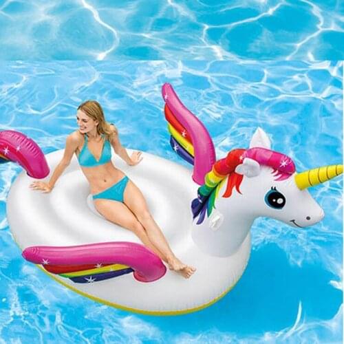 Swimming Pool Adult 287cmX193cmX165cm 57281 Unicorn Mount Floating Drainage Floating Circle Leisure Entertainment Floating Row