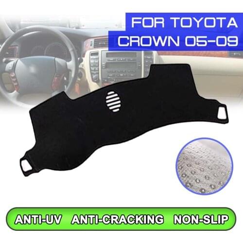 Car Dashboard Mat Anti-dirty Non-slip Dash Cover Mat UV Protection Shade for Toyota Crown 2005 2006 2007 2008 2009