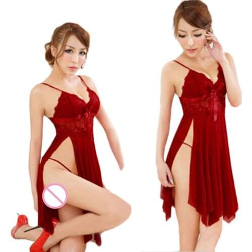 Sexy Lingerie Women Underwear Sleepwear Lace Dress G-string Nightwear Underwear Women Sexy Hot Underwear Сексуальное Белье