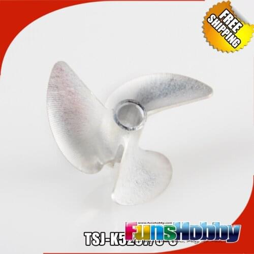 Tenshock 7075-T6 CNC Prop 3 Blade Al Drive Dog Right 3/16 INCH Propeller For RC Boat