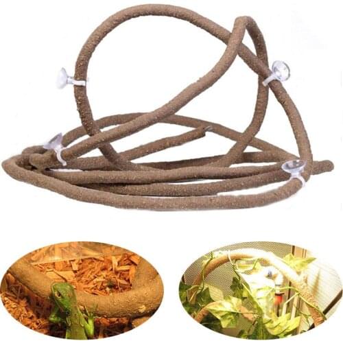 Pet Habitat Decor Simulated Tree Vines Decor Rain forest Landscaping Folding Waterproof Decoration for Lizards Frogs Snakes