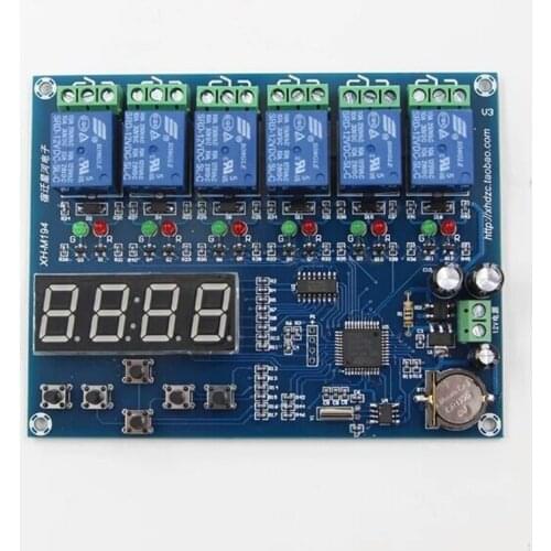 XH-M194 Time relay control module/Multiple timing module/5 channels relay time control panel