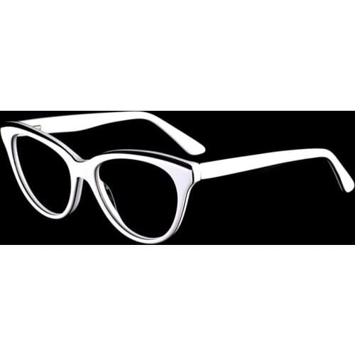 Women Cat Eye Acetate Glasses Optical Frames 2019 New Fashion Solid Color Frame Unisex Eyewear Reading Eyeglasses Girls Gift