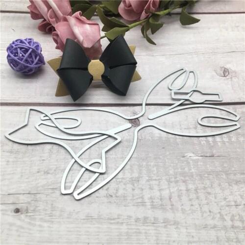 New Arrival Retro Bow Carbon Steel Cutting Dies Stencil Craft Creative Scrapbook Stamps Dies Embossing Paper 14.5*11.5cm 1pcs