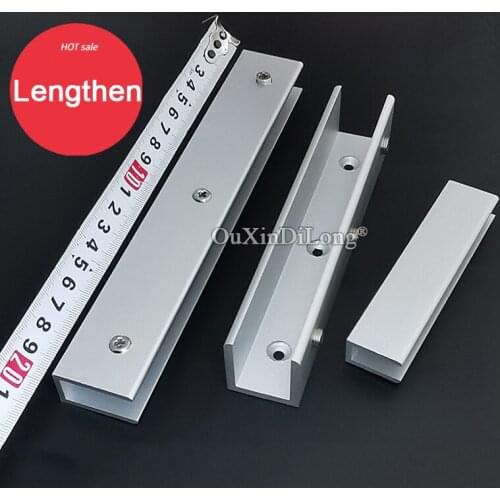 10PCS Lengthen Glass Clamp Glass Shelf Brackets Aluminum Shelf Holder Supports Brackets Clamps For 16-18mm Glass GF401