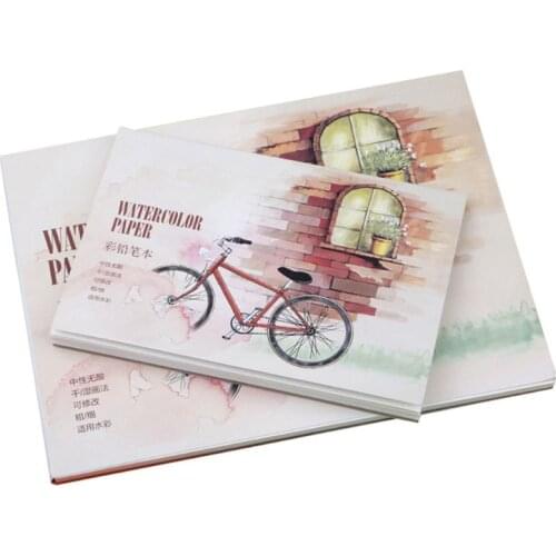 12 Sheet A5/A6 Watercolor Sketchbook Paper for Drawing Painting Color Pencil Book School Art Supplies