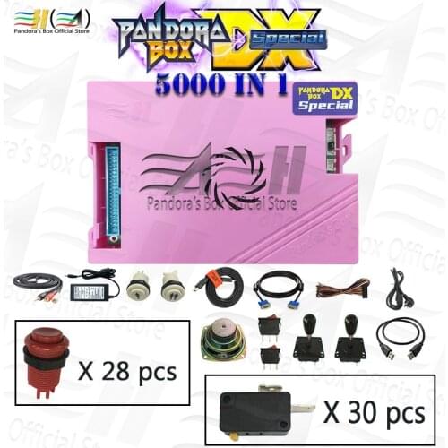 Pandora box DX 3000 in 1 Diy usb joystick arcade button switch arcade joystick buttons speaker kit for controle arcade machine