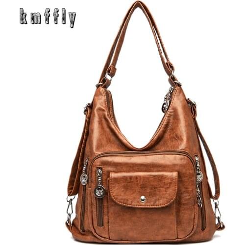 2021 Vintage Women Handbag Luxury Handbags Women Tote Bag Designer Brand Leather Ladies Hand Bags Simple Shoulder Bags for Women