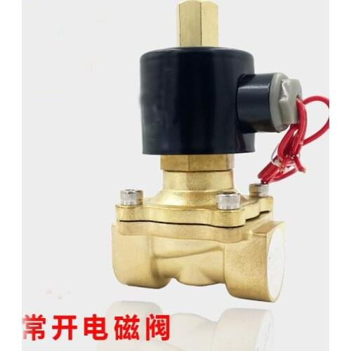 2W200-20K Normal Open Water Air Oil Solenoid Valve 3/4" BSP Threaded 380VAC 220VAC 110VAC 24VAC 24VDC 12VDC