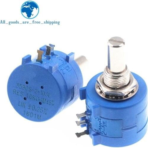 3590S Multiturn Potentiometer 500 1K 2K 5K 10K 20K 50K 100K ohm Potentiometer Adjustable Resistor 3590 102 202 502 103