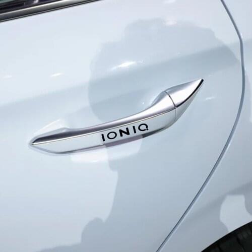 4pcs Car Reflective Vinyl Door handle decals Wiper Sticker For Hyundai Ioniq