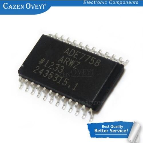 5pcs/lot ADE7758ARWZ ADE7758ARW ADE7758 SOP-24 In Stock