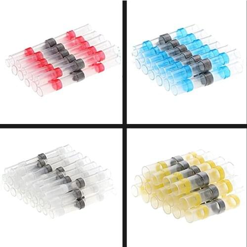 50/20/10PCS Thermal Shrinkage Electrical Car Wires Connector Solder Extrusion Terminals Block Cable Termination Wireway Clamping