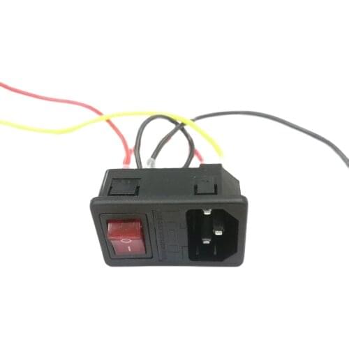 50*30.8mm AC01 accessory/parts makerbot ultimaker 3 in 1 fuse power supply socket top quality three in one socket 10A 250V