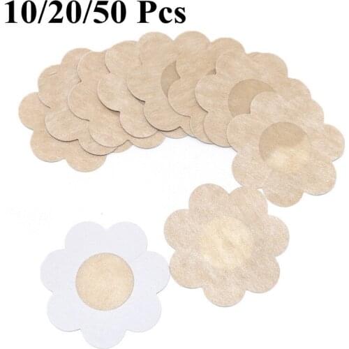 50pcs Womens Invisible Breast Lift Tape Overlays on Bra Nipple Stickers Chest Stickers Adhesivo Bra Nipple Covers Accessories