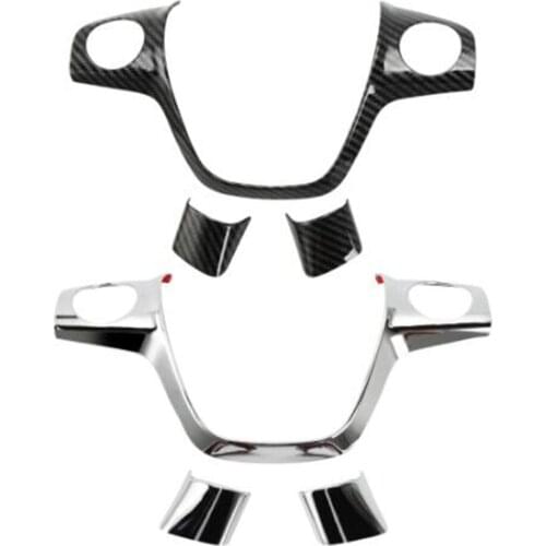 ABS Chrome trim steering wheel cover sticker case for Ford Focus 3 mk3 2012-2014/ Kuga 2013-2015 auto accessories