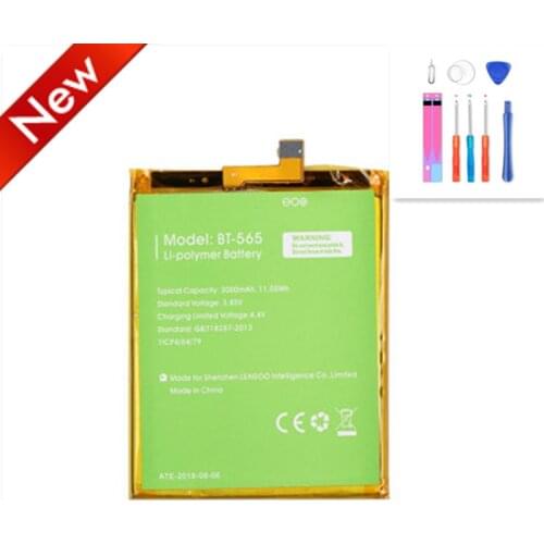 100% New Original BT-565&BT-566 3000mAh Battery For Leagoo KIICAA Mix T5 T5C BT565 BT566 Phone Parts Bateria Batterie Baterij