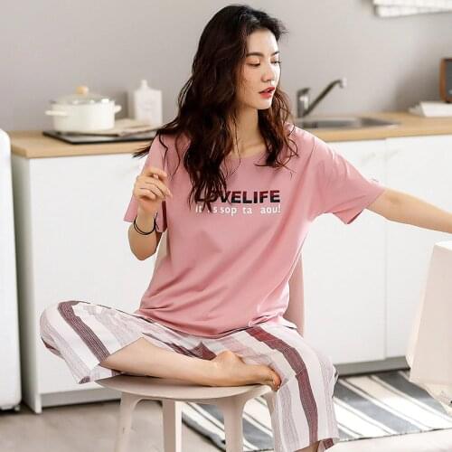 Женские хлопковые пижамы CaevKceai China At AliExpress