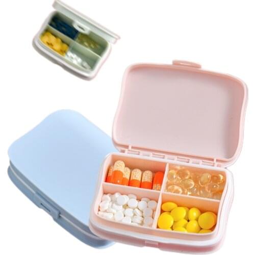 Travel Pill Box Holder Weekly Medicine Storage Organizer Container Drug Tablet Dispenser Independent Lattice Plastic Pill Case