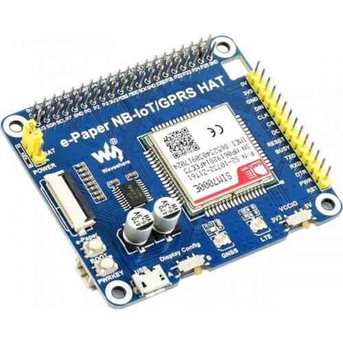E-Paper IoT Driver HAT For Raspberry Pi, Supports NB-IoT/EMTC/GPRS,via SPI,Compatible With Waveshare SPI E-Paper Raw Panels