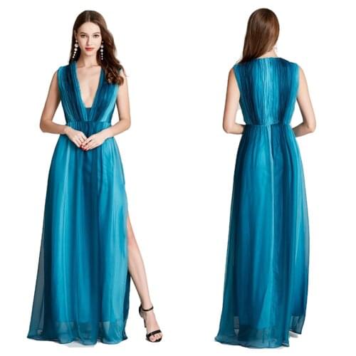 European and American evening dress sexy bra high waist sleeveless leopard pattern host dress