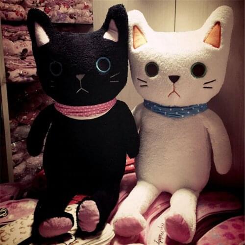 Fancytrader Giant Best Stuffed Plush Animals Cat Toys Soft Cuddly Blak and White Cats Doll 80cm 31inch