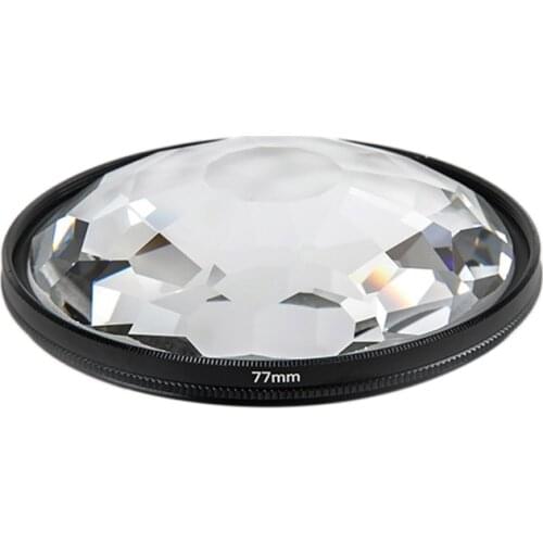 Camera Filter,77mm Kaleidoscope Prism Camera Glass Filter/Macro Filter Lens Hood for Subjects SLR Camera