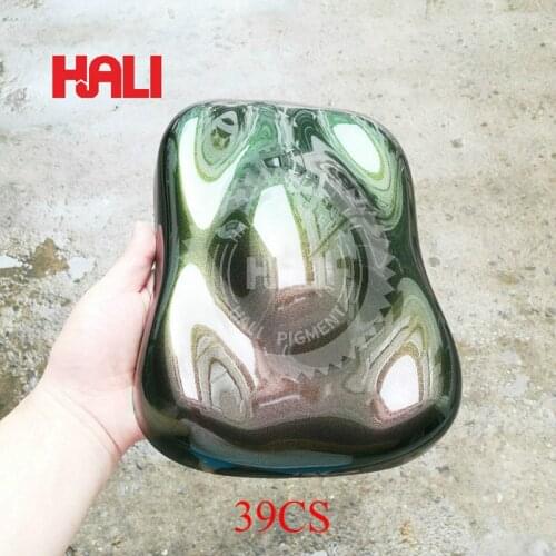 Chameleon pigment,chameleon powder,color flip powder,item:39CS,color:Bluish green-orange yellow,weight:10gram,free