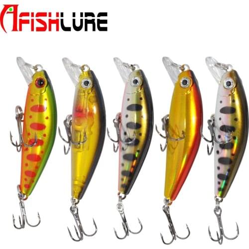 HL01 High Quality Mini Sinking Minnow 50mm 6.6g Hard Minnow Fishing Lures Wholesale Fishing Fish Bait