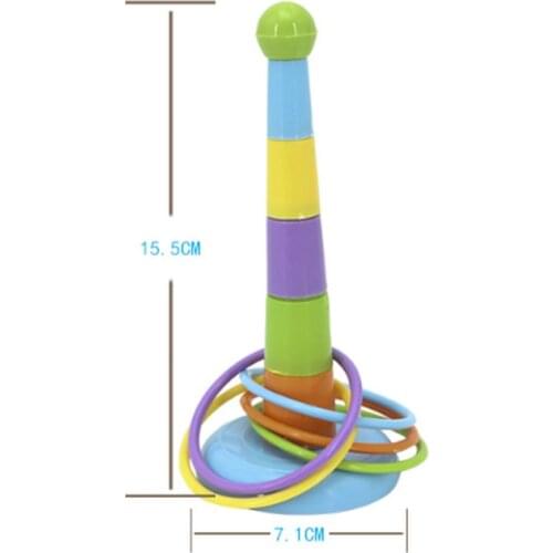Hoop Ring Toss Plastic Ring Toss Garden Game Pool Toy Outdoor Fun Set Toys For Children Kids Gift